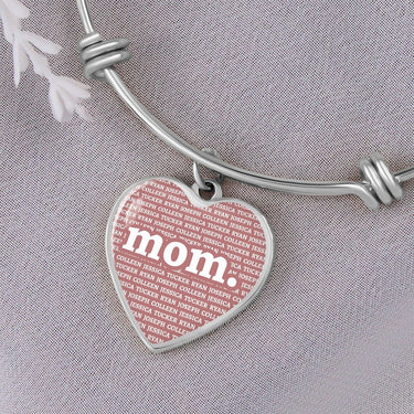 Mom Heart Bangle (new) - Love You This Much